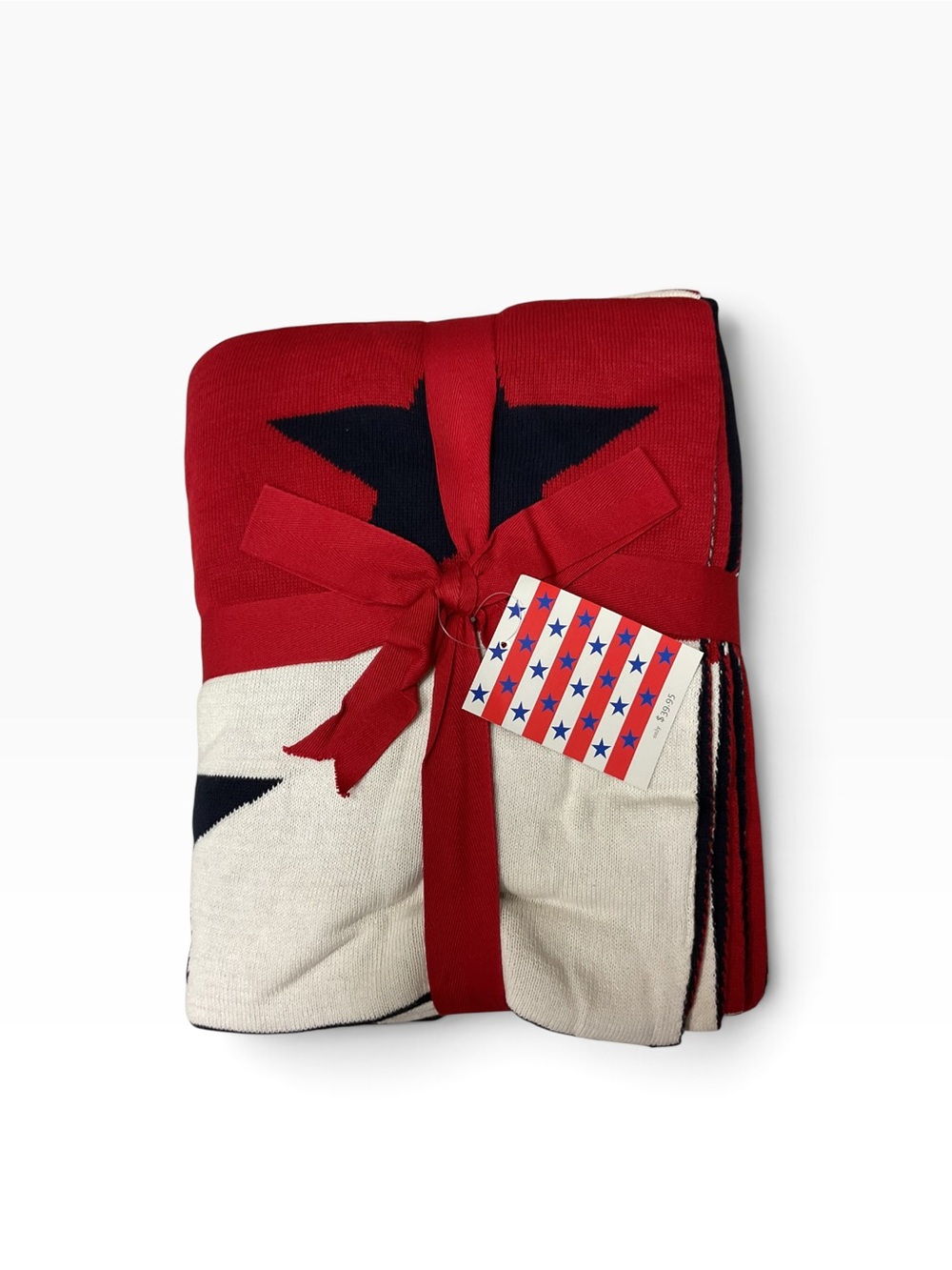 Brand New-Barnes&Noble Stars & Stripes Throw 50”x60”